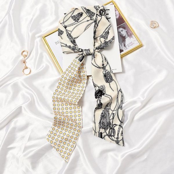 scarves print silk scarf female spring and autumn narrow long french headband decoration neck tie bag handle bow ribbon, Blue;gray
scarves print silk scarf female spring and autumn narrow long french headband decoration neck tie bag handle bow ribbon, Blue;gray