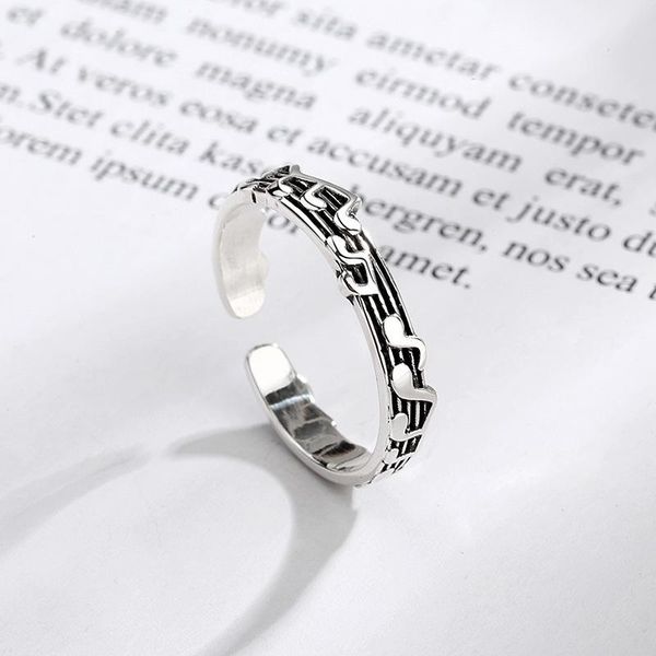 retro five-line music sheet simple note opening adjustable ring girls day gift wedding rings, Slivery;golden
retro five-line music sheet simple note opening adjustable ring girls day gift wedding rings, Slivery;golden