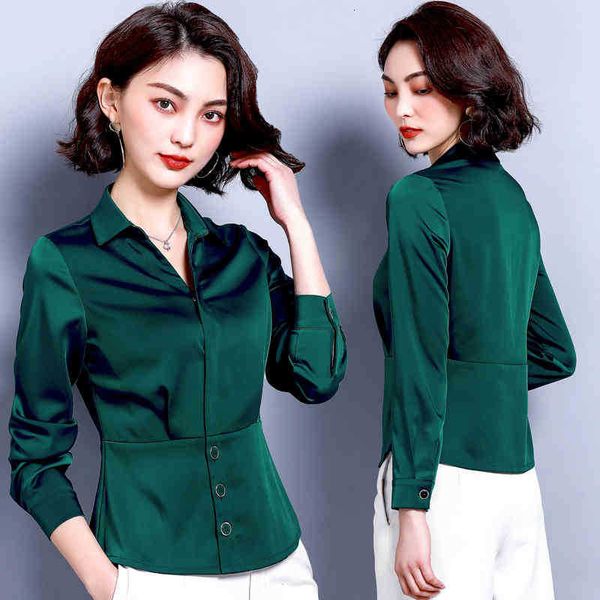 women's knits & tees woman office shirts autumn long sleeve silk stain shirt female elegant work wear plus size tk3n, White
women's knits & tees woman office shirts autumn long sleeve silk stain shirt female elegant work wear plus size tk3n, White