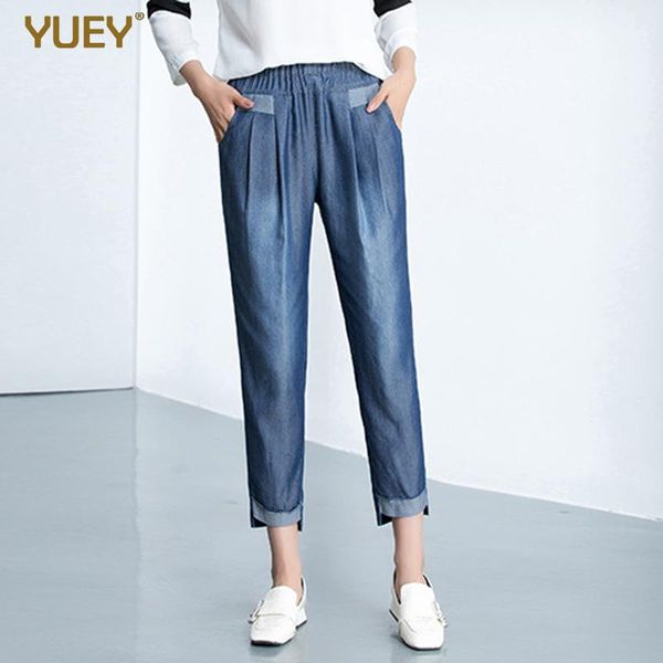 women's jeans womens cropped for summer loose elastic waist casual cotton stretch harem thin female plus size simple washing cuffs, Blue
women's jeans womens cropped for summer loose elastic waist casual cotton stretch harem thin female plus size simple washing cuffs, Blue