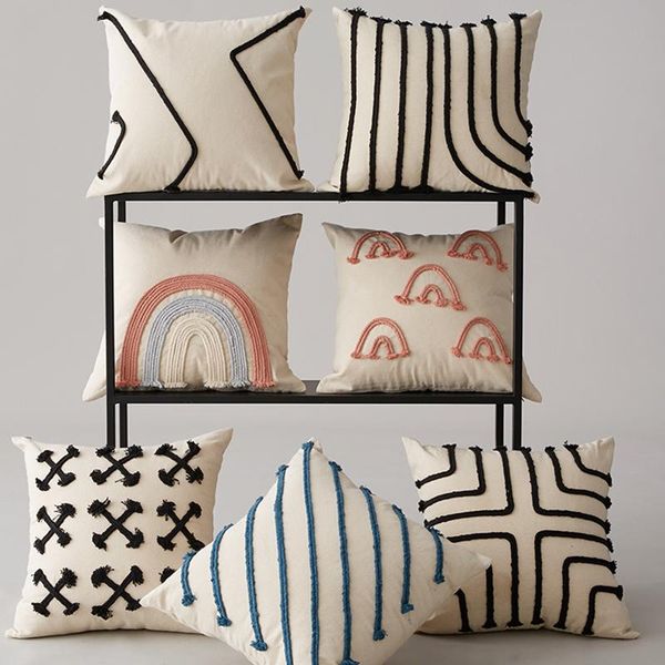 cushion/decorative pillow rainbow cushion cover black letter pillowcase rope embroidery pink 45x45cm living room bedroom home decoration
cushion/decorative pillow rainbow cushion cover black letter pillowcase rope embroidery pink 45x45cm living room bedroom home decoration