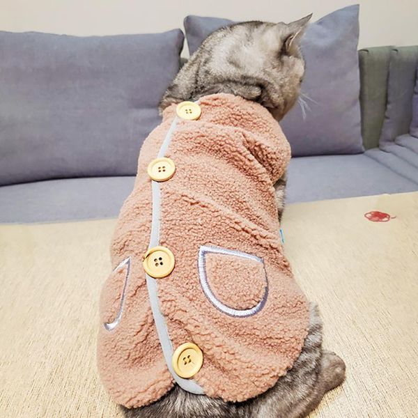 cat kitten clothes buckle warm plush vest fit puppy dog pet cat autumn winter brown pet cute sleeveless coat vest dog costume
cat kitten clothes buckle warm plush vest fit puppy dog pet cat autumn winter brown pet cute sleeveless coat vest dog costume