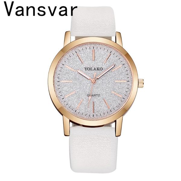 vansvar ladies quartz wrist watch bracelet set women's casual leather band sky analog wristwatches, Slivery;brown
vansvar ladies quartz wrist watch bracelet set women's casual leather band sky analog wristwatches, Slivery;brown