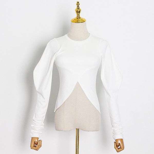 women's sweaters high street 2021 autumn winter fashion casual o-neck puff sleeve hem slit irregular slim pullover elegant party sweate, White;black
women's sweaters high street 2021 autumn winter fashion casual o-neck puff sleeve hem slit irregular slim pullover elegant party sweate, White;black