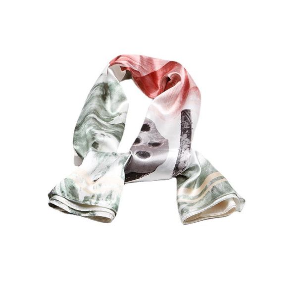 scarves summer simulation silk scarf female 90*90cm painting printed flight attendant neck hair decorate towel customized gift lady, Blue;gray
scarves summer simulation silk scarf female 90*90cm painting printed flight attendant neck hair decorate towel customized gift lady, Blue;gray
