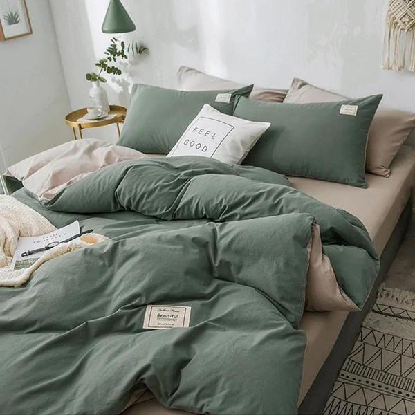 bedding sets home textile solid color duvet cover pillow case bed sheet ab side quilt boy kid teen girl linens set king
bedding sets home textile solid color duvet cover pillow case bed sheet ab side quilt boy kid teen girl linens set king