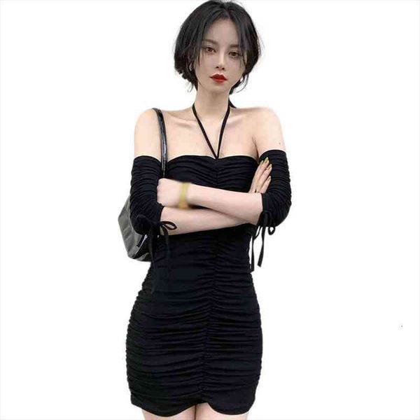 short-sleeved short tight bag hip drawstring solid color vestidos women summer dress, Black;gray
short-sleeved short tight bag hip drawstring solid color vestidos women summer dress, Black;gray