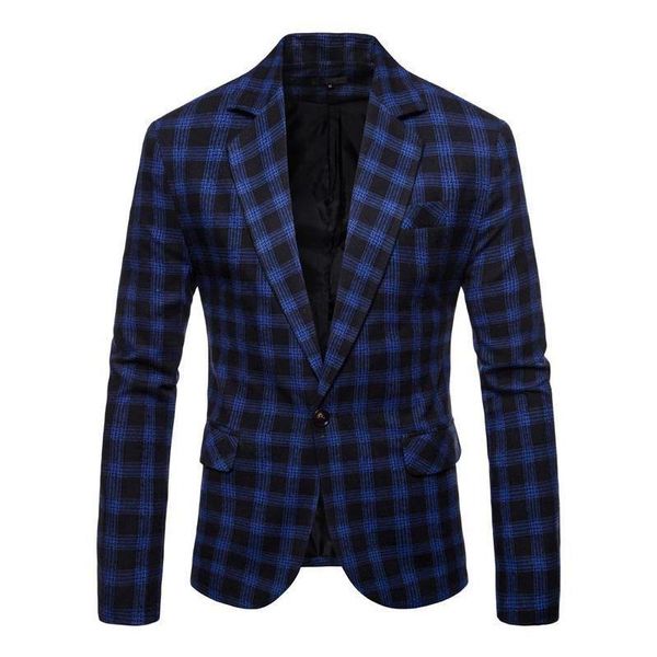men's suits & blazers 2021 autumn est plaid blazer men"s slim fit casual man coat jacket men black gray blue, White;black
men's suits & blazers 2021 autumn est plaid blazer men"s slim fit casual man coat jacket men black gray blue, White;black