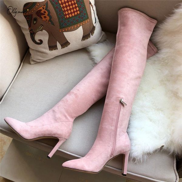 boots ollymurs fashion black pink women over the knee pointed toe side zip thin high heel autumn winter shoes woman
boots ollymurs fashion black pink women over the knee pointed toe side zip thin high heel autumn winter shoes woman