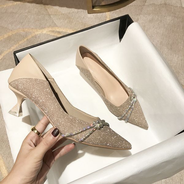 988-27 high heels women's sandals thin pointed end early autumn single shoe two wear can step on the wazf, Black
988-27 high heels women's sandals thin pointed end early autumn single shoe two wear can step on the wazf, Black