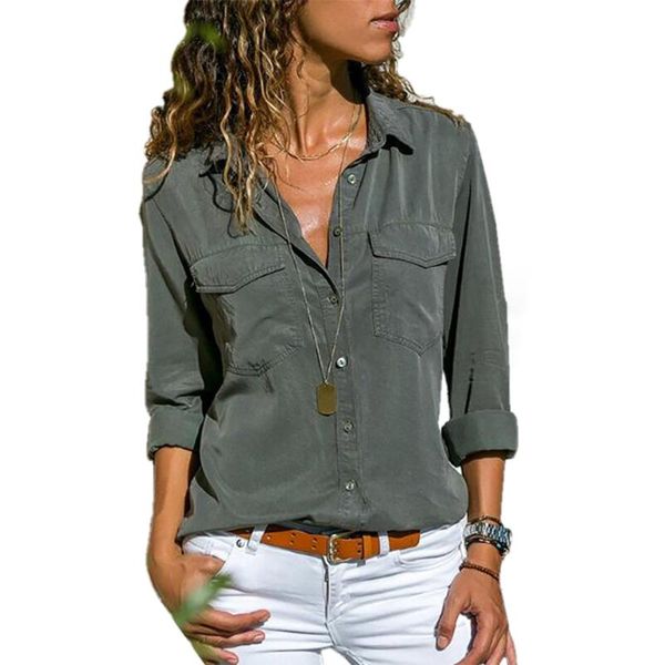 women's blouses & shirts fashion shirt 2021 autumn slim casual large street multicolor ladies lapel long-sleeved womenlarge size, White
women's blouses & shirts fashion shirt 2021 autumn slim casual large street multicolor ladies lapel long-sleeved womenlarge size, White