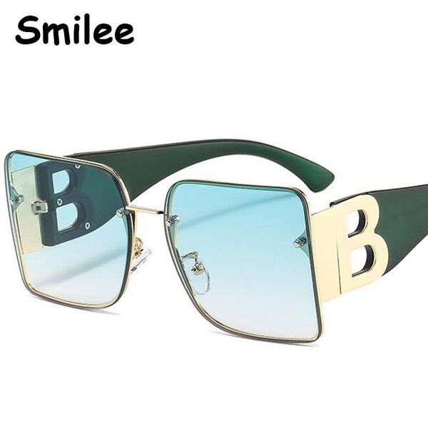 sunglasses 2021 fashion gradient square women's big frame b-shape decoration green brown sun glasses beach goggles, White;black
sunglasses 2021 fashion gradient square women's big frame b-shape decoration green brown sun glasses beach goggles, White;black