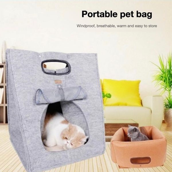 felt bag washable collapsible cat bed pet house nest for portable outdoors multi-functional mat accessories beds & furniture
felt bag washable collapsible cat bed pet house nest for portable outdoors multi-functional mat accessories beds & furniture