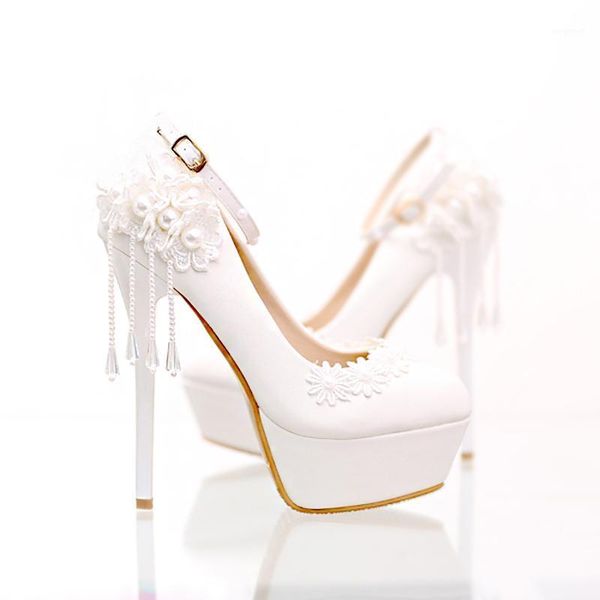 dress shoes white high heels 14cm women wedding pearl platform bride pumps tassel lace flowers ankle strap ladies party1, Black
dress shoes white high heels 14cm women wedding pearl platform bride pumps tassel lace flowers ankle strap ladies party1, Black