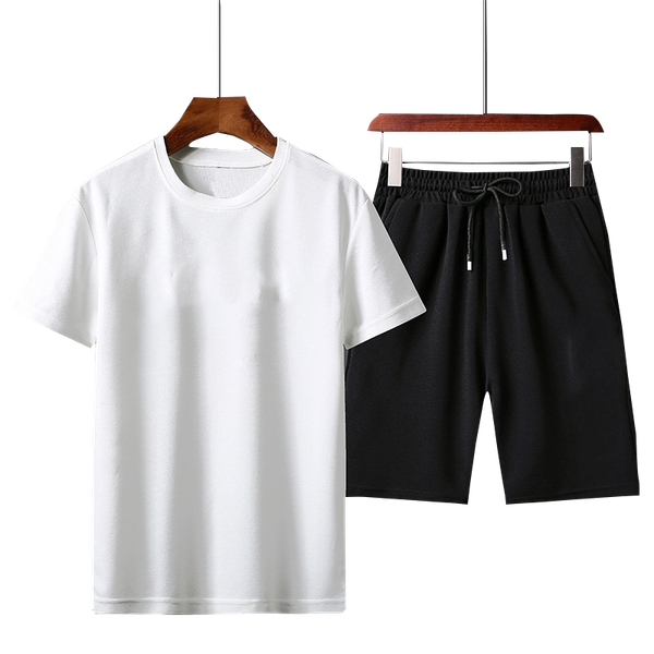 men's tracksuits summer casual short-sleeved suit sportswear 2 comfortable and breathable 7-color style fashion, Gray
men's tracksuits summer casual short-sleeved suit sportswear 2 comfortable and breathable 7-color style fashion, Gray