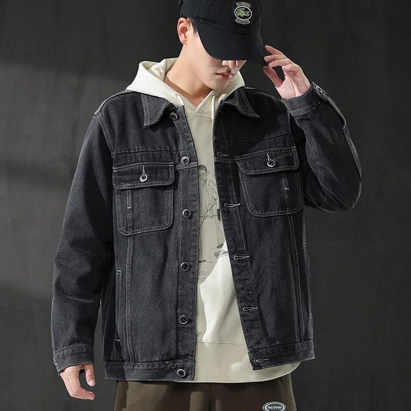 casual men denim cargo jacket overcoat male streetwear womens hip hop loose jeans coat cowboy men's jackets, Black;brown
casual men denim cargo jacket overcoat male streetwear womens hip hop loose jeans coat cowboy men's jackets, Black;brown