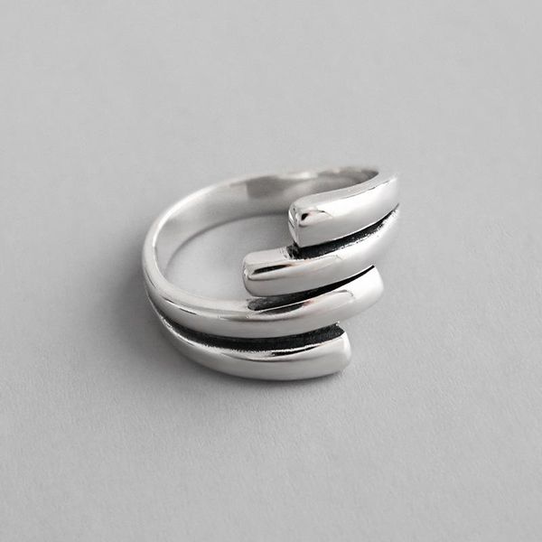 cluster rings retro authentic s925 sterling silver fine jewelry multi-lines layers geometric adjust tlj618, Golden;silver
cluster rings retro authentic s925 sterling silver fine jewelry multi-lines layers geometric adjust tlj618, Golden;silver