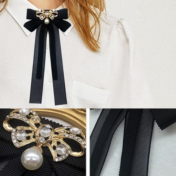 neck ties japanese women student pre bow tie brooch with pearl rhinestone long ribbon bowknot jewelry uniform shirt collar pin, Blue;purple
neck ties japanese women student pre bow tie brooch with pearl rhinestone long ribbon bowknot jewelry uniform shirt collar pin, Blue;purple