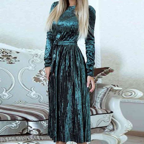 dresses elegant vintage veet solid party women autumn winter fashion slim fit pleated midi ladies casual long sleeve v1mc 3hkg, Black;gray
dresses elegant vintage veet solid party women autumn winter fashion slim fit pleated midi ladies casual long sleeve v1mc 3hkg, Black;gray