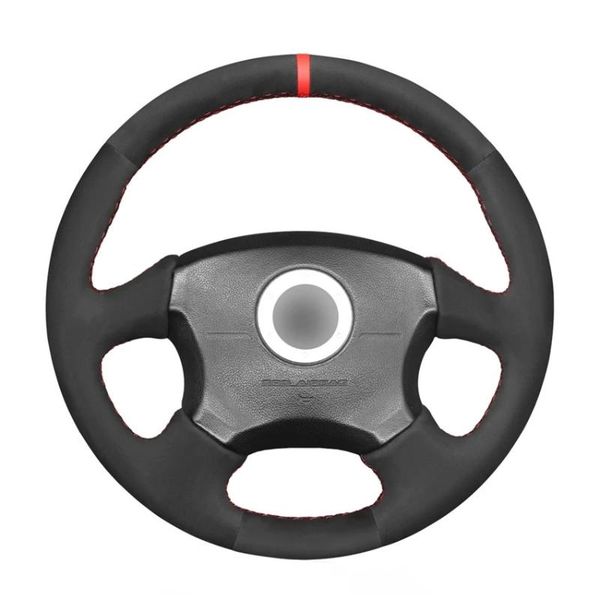 steering wheel covers hand-stitched black suede red marker car cover for impreza wrx 2002 2003 2004 sti
steering wheel covers hand-stitched black suede red marker car cover for impreza wrx 2002 2003 2004 sti