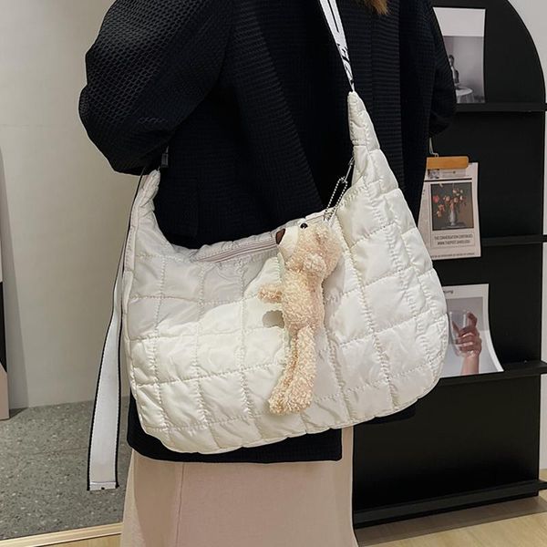evening bags down feather padded women hobo shoulder big lattice nylon messenger handbag ladies large space cotton shopper crossbody bag
evening bags down feather padded women hobo shoulder big lattice nylon messenger handbag ladies large space cotton shopper crossbody bag