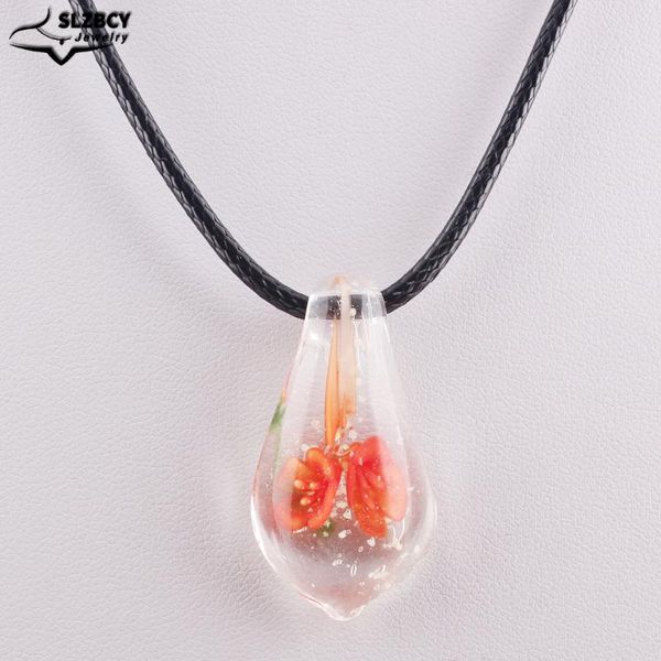 colorful murano glass water drop pendant necklaces leather chain long necklace for women girl wedding jewelry gift choker callor, Silver
colorful murano glass water drop pendant necklaces leather chain long necklace for women girl wedding jewelry gift choker callor, Silver