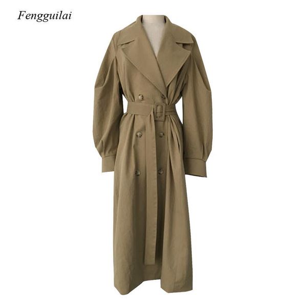 women's trench coats autumn winter long windbreaker women full sleeve turn down collar korean style vintage coat with belt, Tan;black
women's trench coats autumn winter long windbreaker women full sleeve turn down collar korean style vintage coat with belt, Tan;black