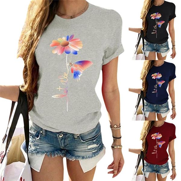women's t-shirt women live a little sunflower short sleeve o-neck female light grey 2021 summer t shirt ladies tee, White
women's t-shirt women live a little sunflower short sleeve o-neck female light grey 2021 summer t shirt ladies tee, White