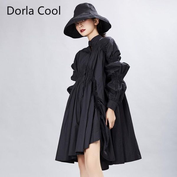 casual dresses 2021 oversized women mini dress spring vacation party streetwear lantern sleeves female ruffles loose solid black white, Black;gray
casual dresses 2021 oversized women mini dress spring vacation party streetwear lantern sleeves female ruffles loose solid black white, Black;gray
