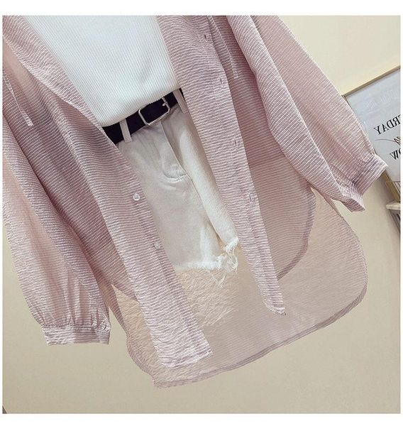 women's blouses & shirts women thin coat casual summer sun protection long cardigan clothing blouse, White
women's blouses & shirts women thin coat casual summer sun protection long cardigan clothing blouse, White