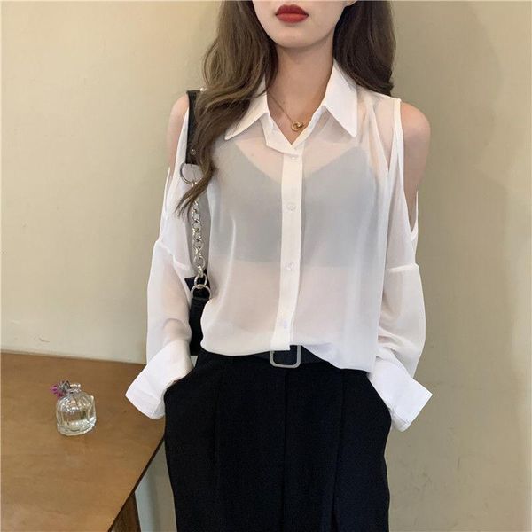 women's blouses & shirts summer chiffon women loose shirt fashion all-match leaky shoulder long sleeve micro-penetration blusas white
women's blouses & shirts summer chiffon women loose shirt fashion all-match leaky shoulder long sleeve micro-penetration blusas white