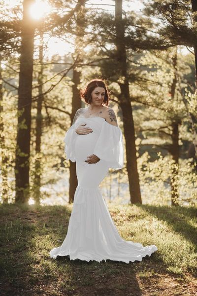 pography pregnant woman leisure dresses maternity long dress cloak fitted pregnancy chiffon, White
pography pregnant woman leisure dresses maternity long dress cloak fitted pregnancy chiffon, White