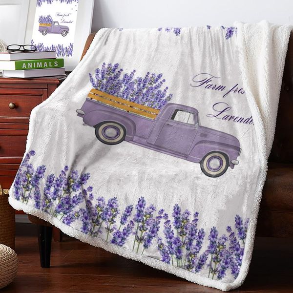 blankets rural style farm lavender truck print plush throw blanket sherpa fleece bedspread bedding picnic wool soft
blankets rural style farm lavender truck print plush throw blanket sherpa fleece bedspread bedding picnic wool soft