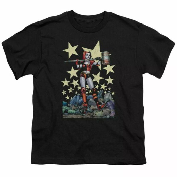 Harley Quinn Hammer Time Kids Youth T Shirt Licensed Joker DC Comics Tee Black, White;black
Harley Quinn Hammer Time Kids Youth T Shirt Licensed Joker DC Comics Tee Black, White;black