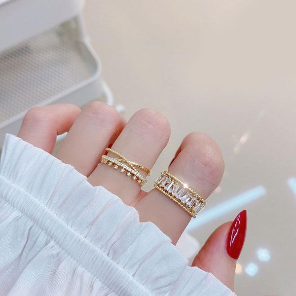 cluster rings all-match temperament exquisite shine zircon for women luxury personalized wedding glamour ring party jewelry gift, Golden;silver
cluster rings all-match temperament exquisite shine zircon for women luxury personalized wedding glamour ring party jewelry gift, Golden;silver