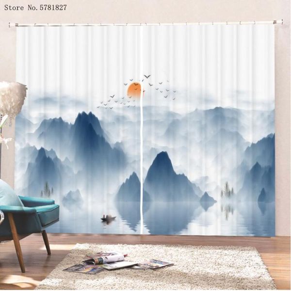print chinese style window curtains 2 panels mountain water painting home textile sunset sunrise treatments curtain & drapes
print chinese style window curtains 2 panels mountain water painting home textile sunset sunrise treatments curtain & drapes