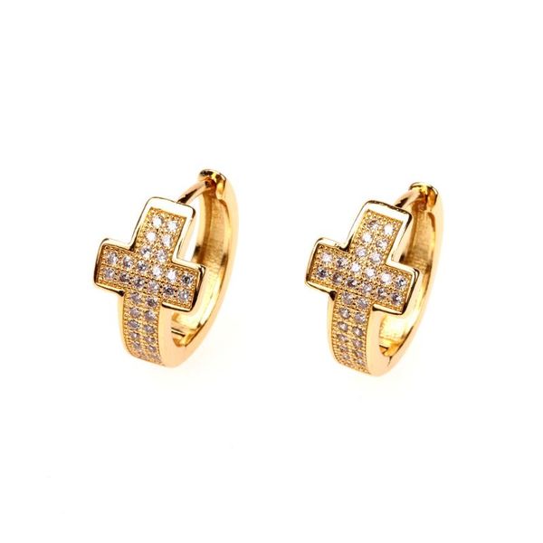 hoop & huggie eyika geometric gold color cross earrings brinco copper cz zircon earring for women hip hop jewelry, Golden;silver
hoop & huggie eyika geometric gold color cross earrings brinco copper cz zircon earring for women hip hop jewelry, Golden;silver