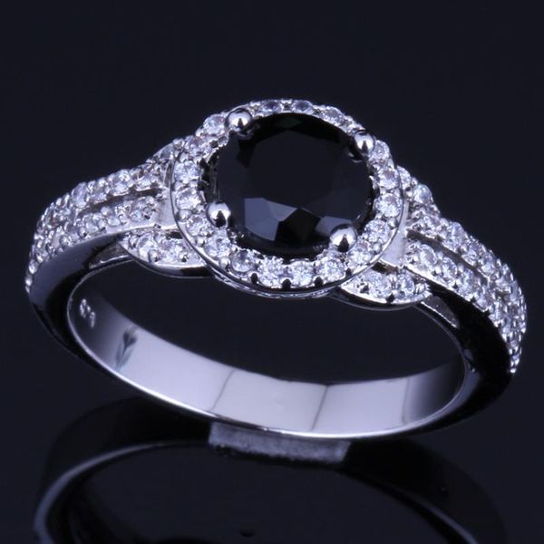 cluster rings amazing round black cubic zirconia white cz silver plated ring v0100, Golden;silver
cluster rings amazing round black cubic zirconia white cz silver plated ring v0100, Golden;silver