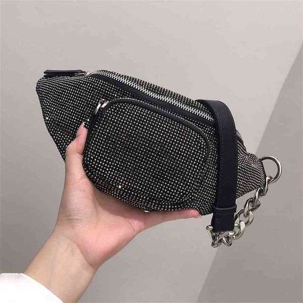 ur women's 2021 summer new chain flash waist fashion bright messenger full drill cross chest bag
ur women's 2021 summer new chain flash waist fashion bright messenger full drill cross chest bag