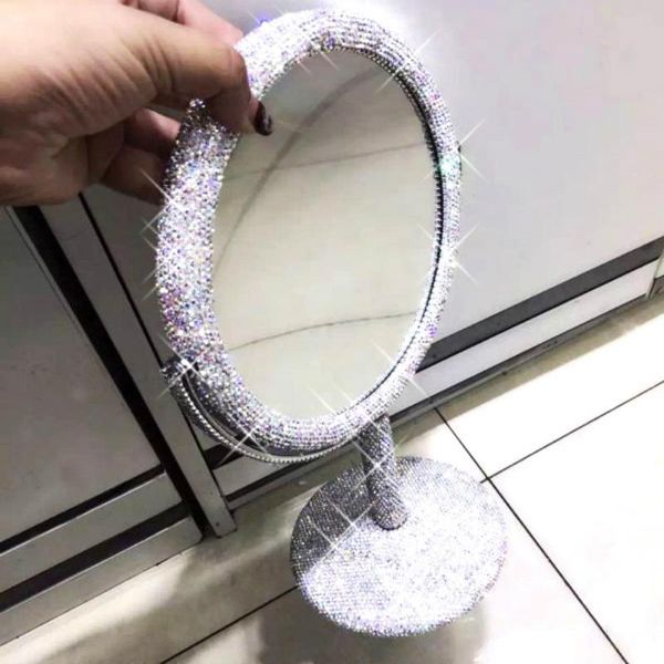 mirrors high-grade handmade diamond makeup mirror creative rhinestone rotatable girl bling room table decor round
mirrors high-grade handmade diamond makeup mirror creative rhinestone rotatable girl bling room table decor round