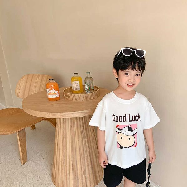 boys and girls summer cartoon cow loose tees children cotton casual short sleeve 210615, Blue
boys and girls summer cartoon cow loose tees children cotton casual short sleeve 210615, Blue