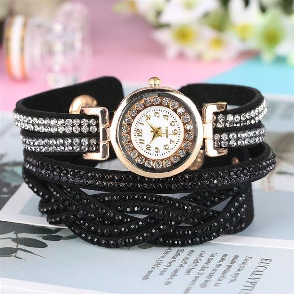 women quartz bracelet watch coil type diamond-encrusted strap bangle watches exquisite golden alloy case montres femme reloj wristwatches, Slivery;brown
women quartz bracelet watch coil type diamond-encrusted strap bangle watches exquisite golden alloy case montres femme reloj wristwatches, Slivery;brown