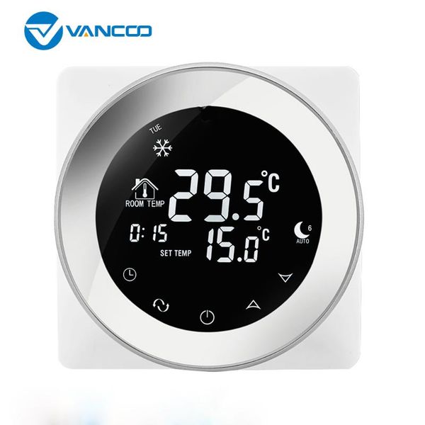smart home control vancoo wifi thermostat 220v electric floor heating gas boiler temperature remote controller for google home, alexa
smart home control vancoo wifi thermostat 220v electric floor heating gas boiler temperature remote controller for google home, alexa