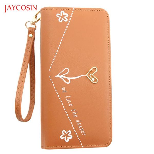 wallets jaycosin women's wallet leather clutch zipper flower letter print long purses card holder po party handbags, Red;black
wallets jaycosin women's wallet leather clutch zipper flower letter print long purses card holder po party handbags, Red;black