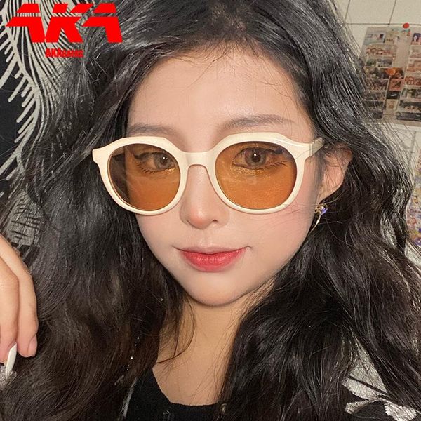 sunglasses akagafas round women 2021 sun glasses vintage brand design for hip hop gafas de sol mujer, White;black
sunglasses akagafas round women 2021 sun glasses vintage brand design for hip hop gafas de sol mujer, White;black