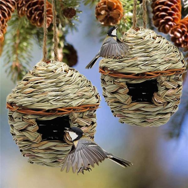 creative hand made weave straw bird nest hanging cages pet supplies
creative hand made weave straw bird nest hanging cages pet supplies