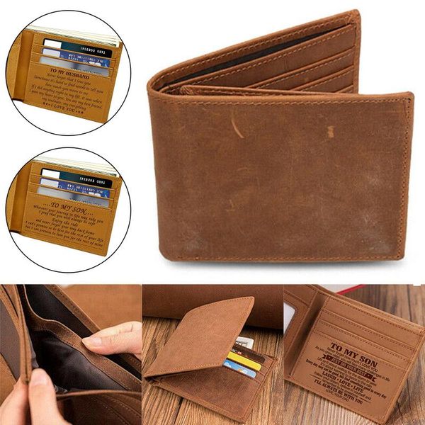 to my son from dad father wallet christmas birthday graduation wedding xmas gift letter engraved fou99 wallets, Red;black
to my son from dad father wallet christmas birthday graduation wedding xmas gift letter engraved fou99 wallets, Red;black