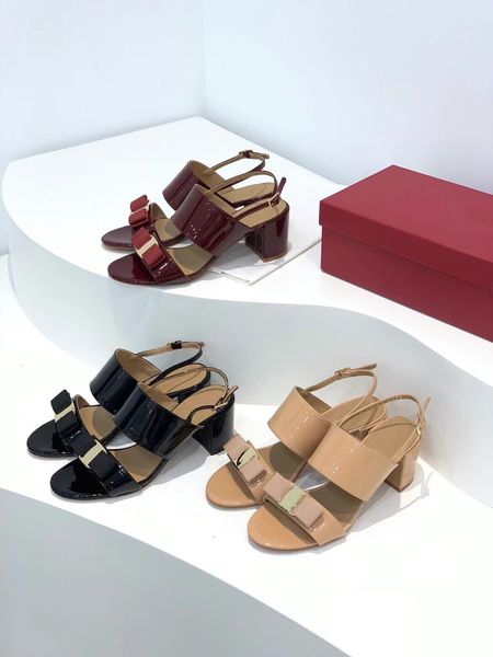 designer sandals woman designers sandal sale bow one word with classic ribbon thick heel 5.5 cm back strap cowhide cowhides patent leather s, Black
designer sandals woman designers sandal sale bow one word with classic ribbon thick heel 5.5 cm back strap cowhide cowhides patent leather s, Black