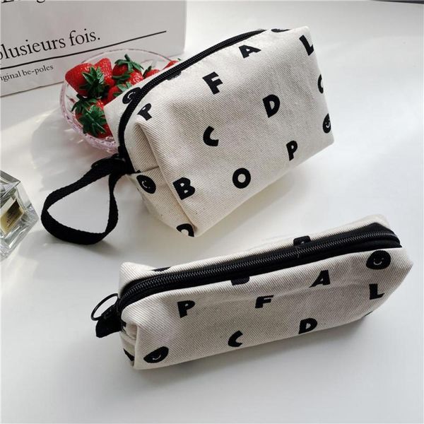 Cosmetic bag storage bagCosmetic Bags & Cases Ins Fashion Letter Print Mini Cute Women Girls Canvas Storage Bag Zipper Small Make Up Case Po
Cosmetic bag storage bagCosmetic Bags & Cases Ins Fashion Letter Print Mini Cute Women Girls Canvas Storage Bag Zipper Small Make Up Case Po