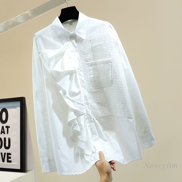 blouses irregular ruffled shirt women spring korean style loose pleated solid color simple long sleeve white blouse back
blouses irregular ruffled shirt women spring korean style loose pleated solid color simple long sleeve white blouse back